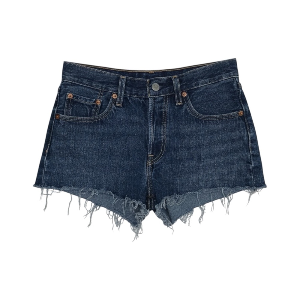 Levi’s‎ 501 Cut Off Jean Shorts Women’s Size 24 Dark Wash High Rise